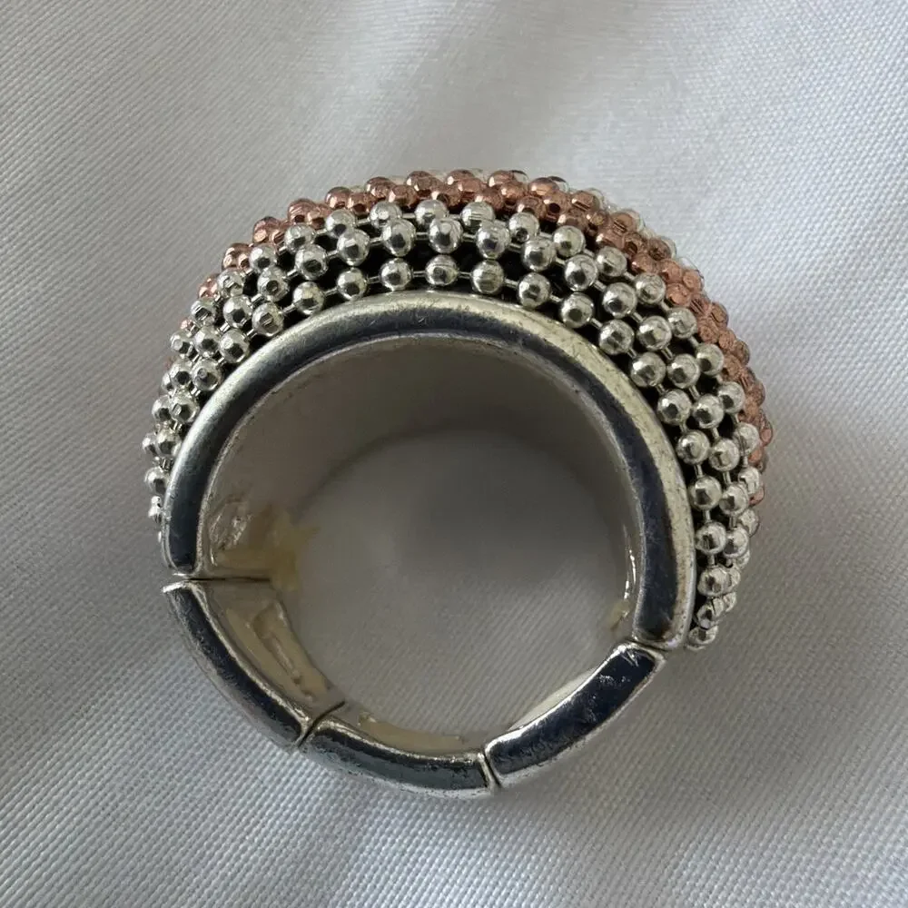 Vintage Art Deco Design Cluster Dome Fashion Ring Fits Size 7